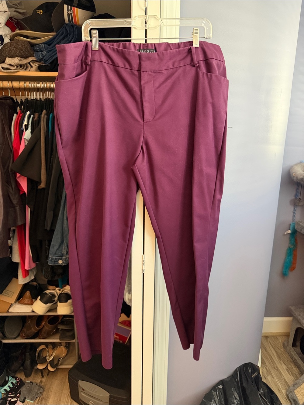 Eloquii Deep Plum Dress Pants